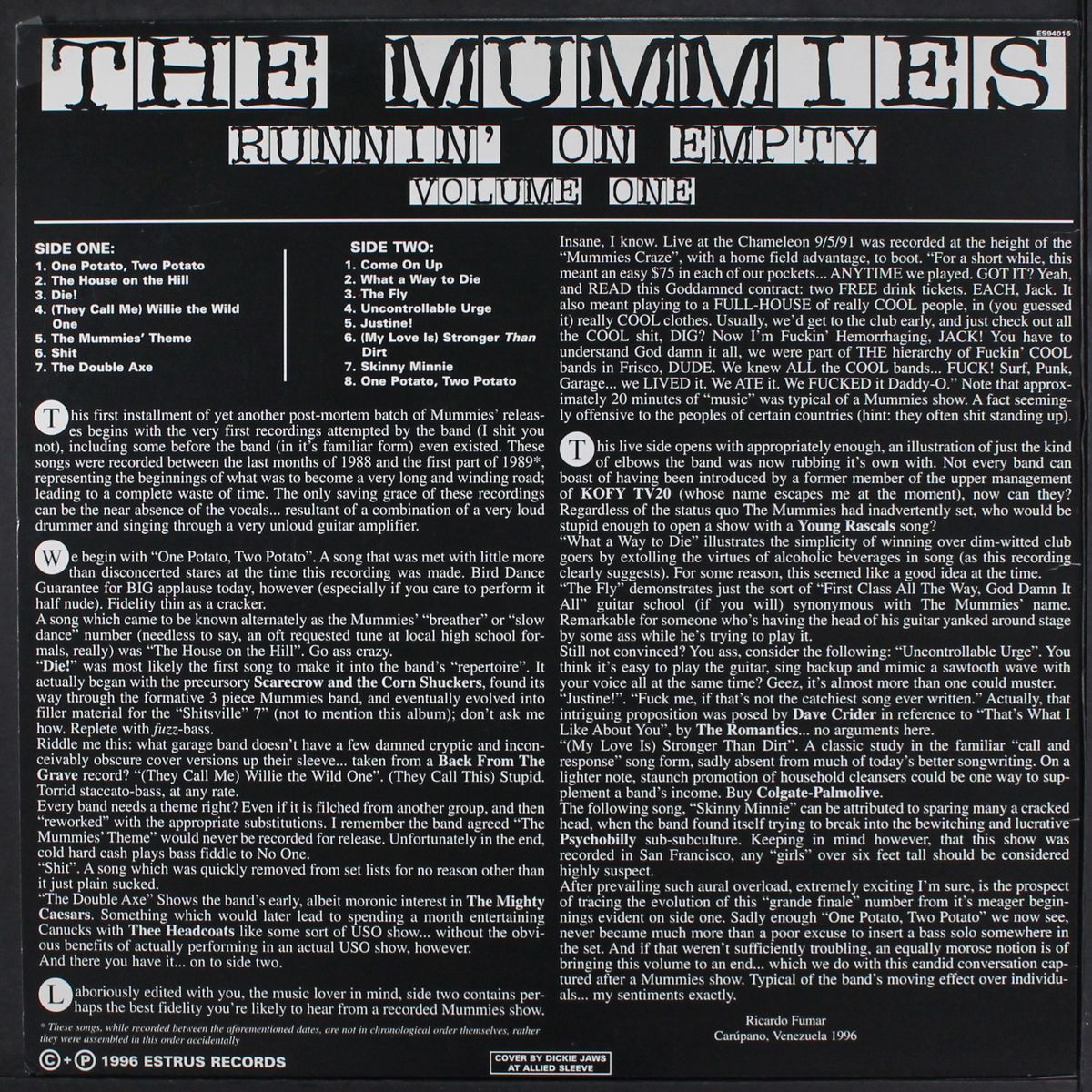 runnin' on empty, vol. 1 by MUMMIES