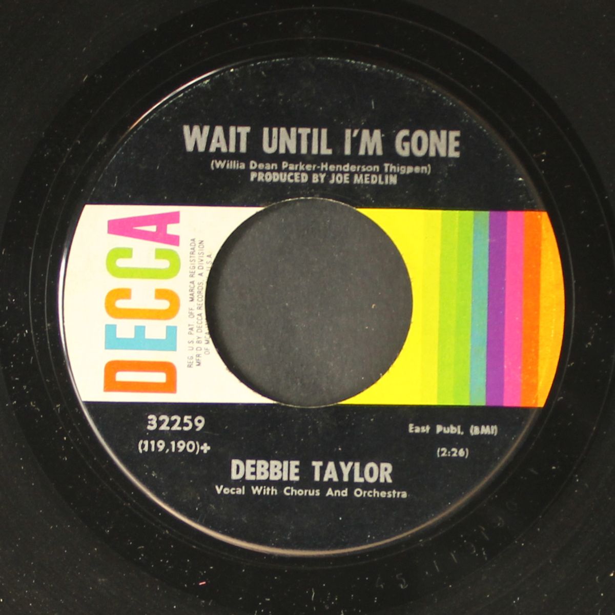check yourself / wait until i'm gone by DEBBIE TAYLOR