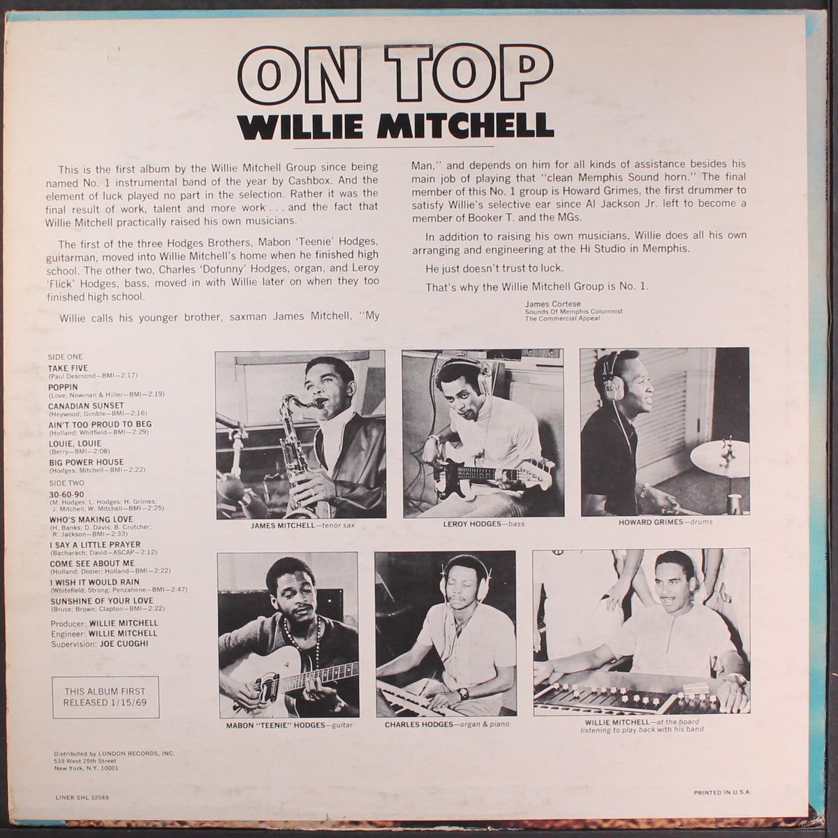 on top by WILLIE MITCHELL