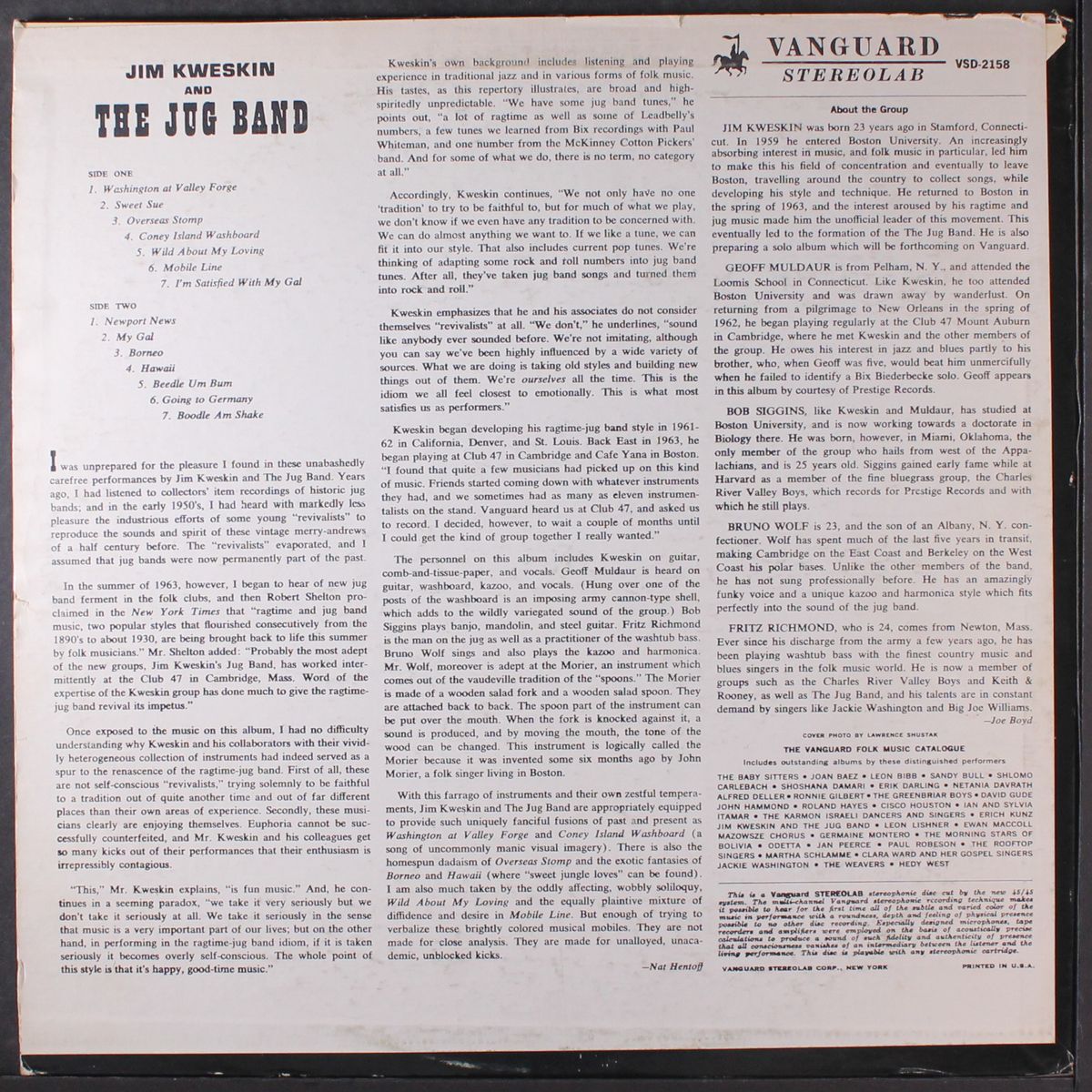 jim kweskin & the jug band by JIM KWESKIN & JUG BAND