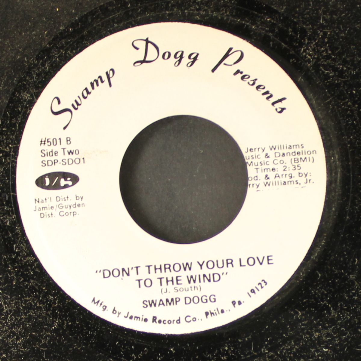 straight from my heart / don't throw your love to the wind by SWAMP DOGG