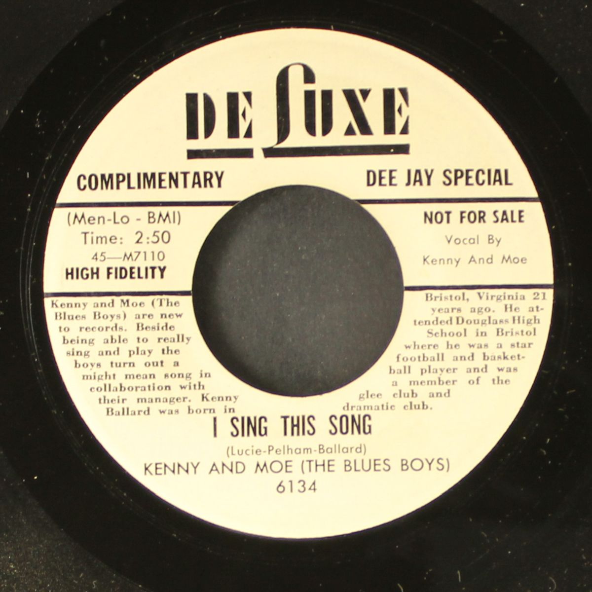 big joe / i sing the song by KENNY & MOE