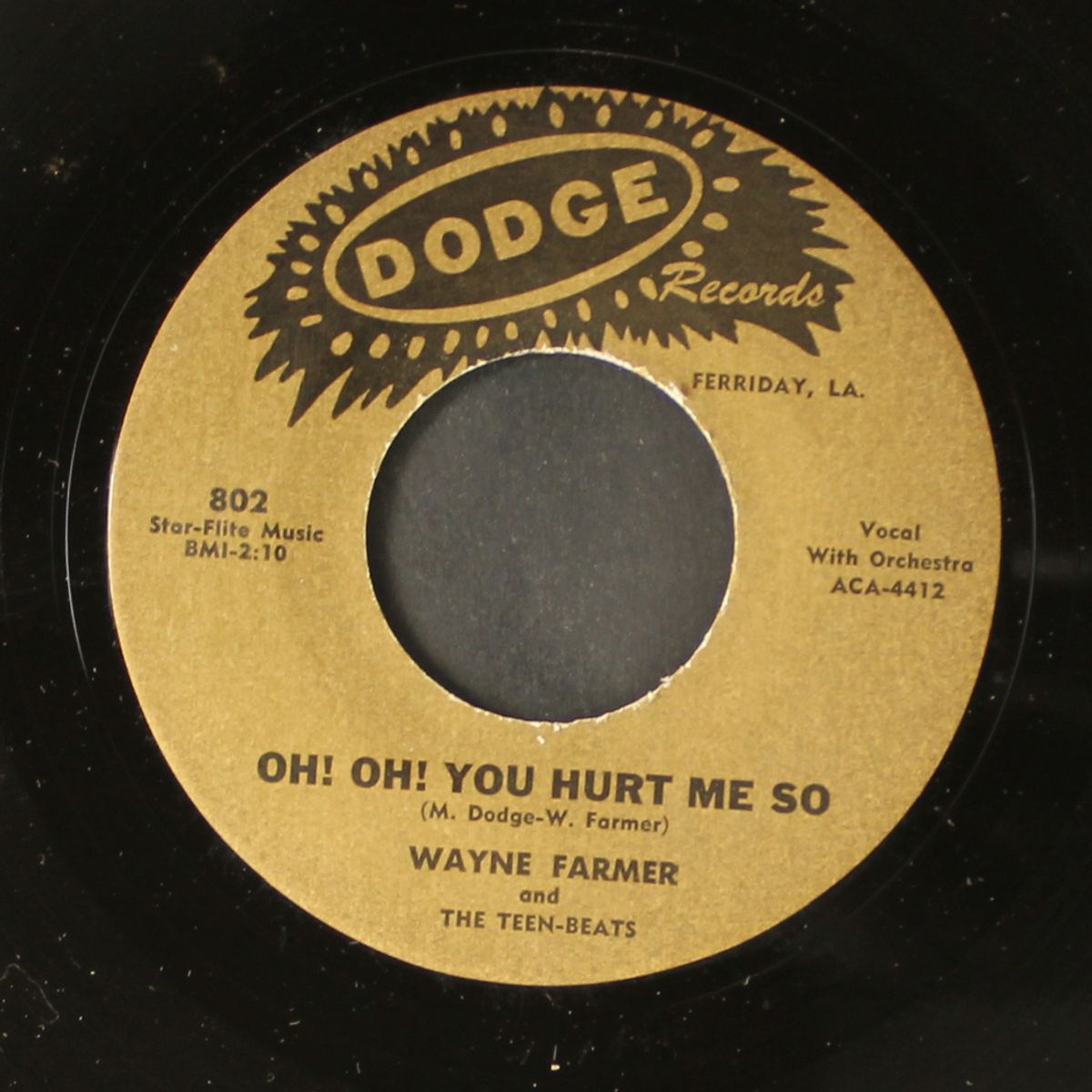 yeah! yeah! my baby / oh! oh! you hurt me so by WAYNE FARMER