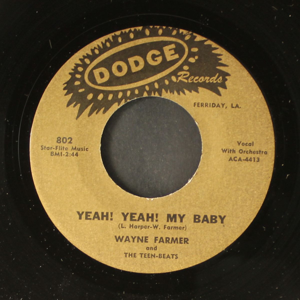 yeah! yeah! my baby / oh! oh! you hurt me so by WAYNE FARMER
