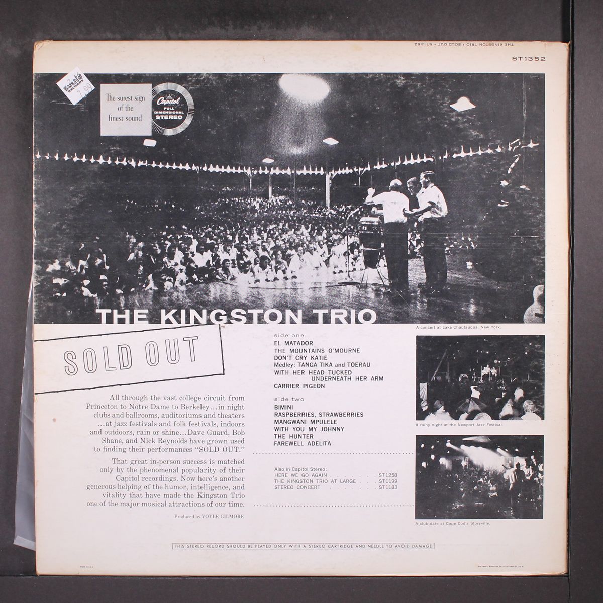 sold out by KINGSTON TRIO