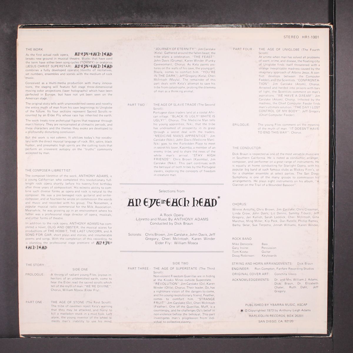 an eye in each head by ORIGINAL CAST