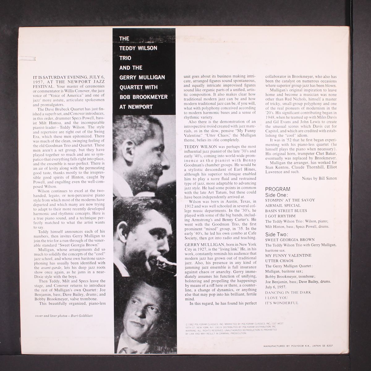 at newport by TEDDY WILSON / GERRY MULLIGAN