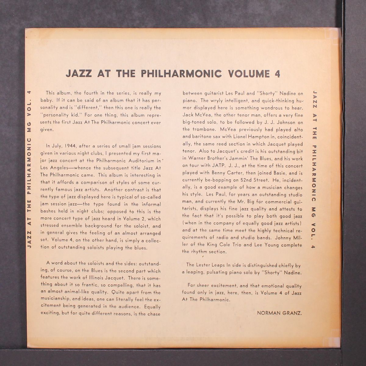 jazz at the philharmonic, vol. 4 by VARIOUS