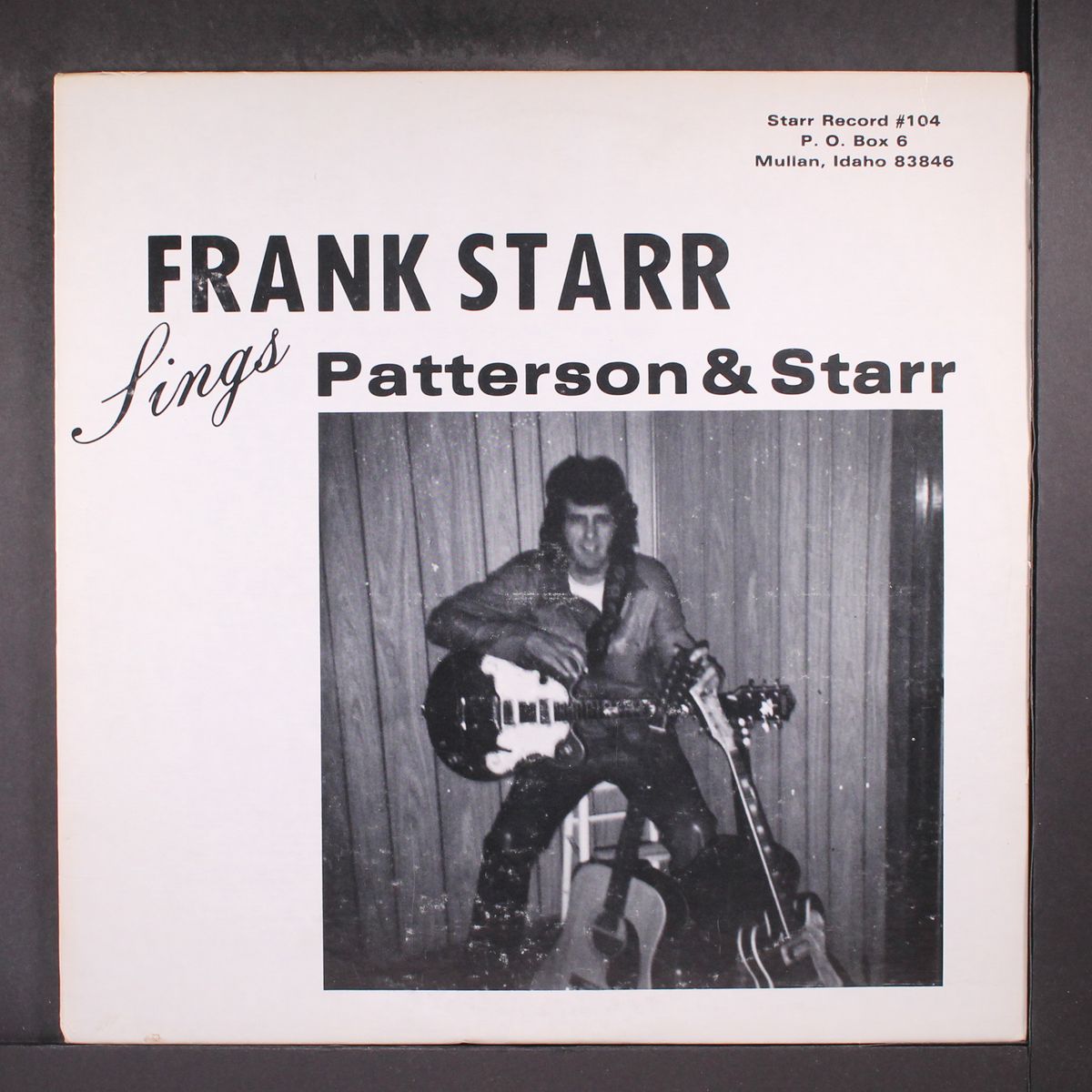 sings patterson & starr by FRANK STARR