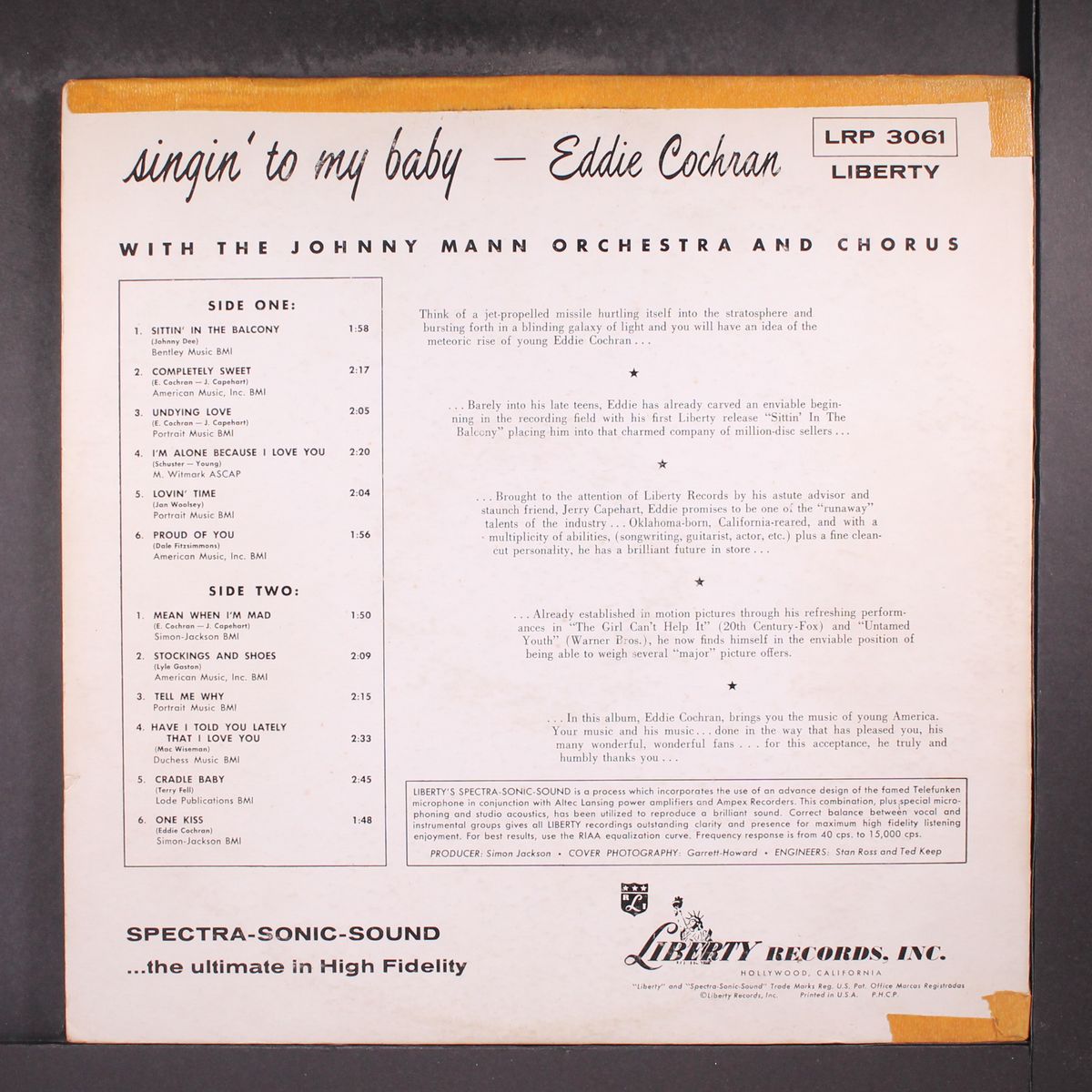 singin' to my baby by EDDIE COCHRAN