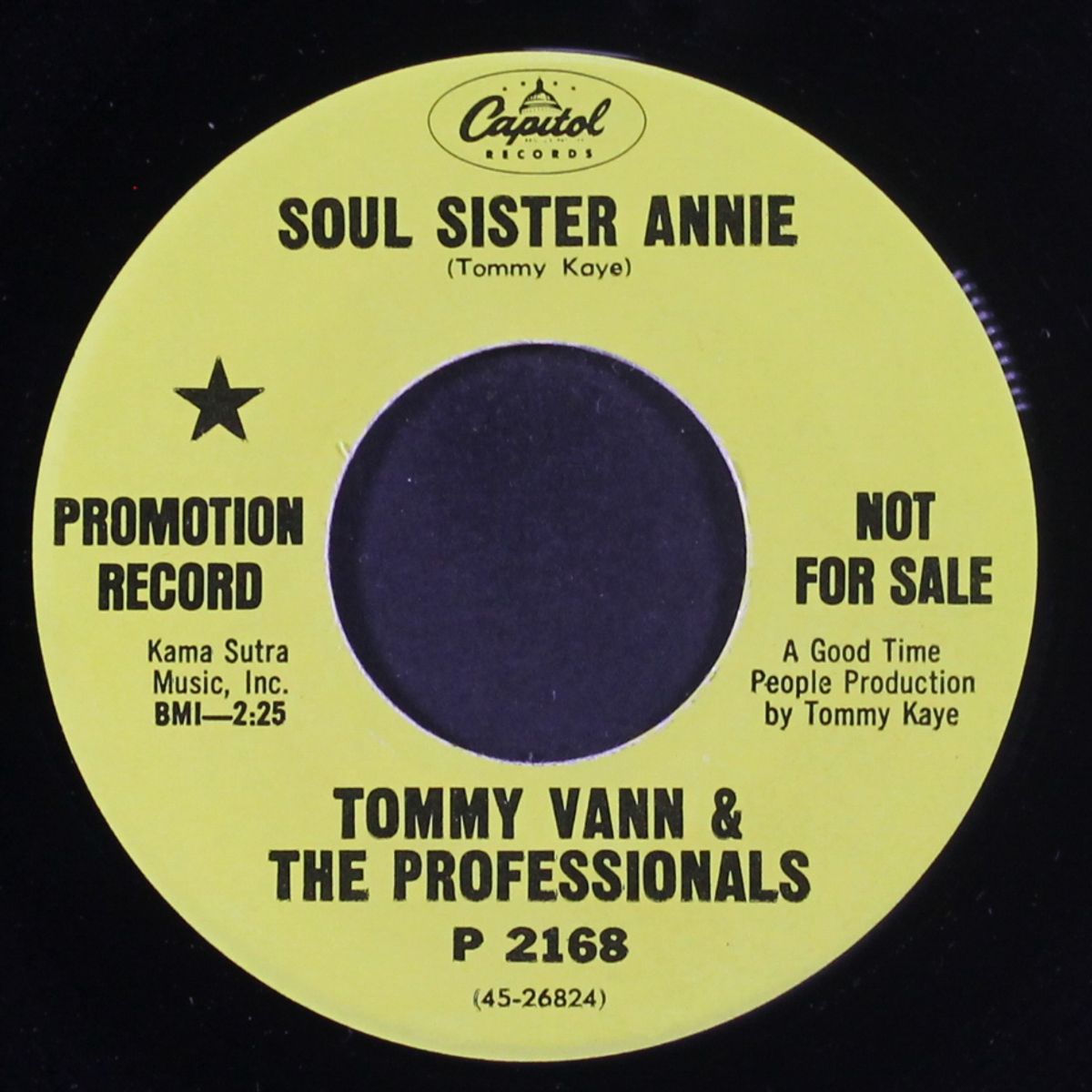 soul sister annie / for goodness sake by TOMMY VANN & PROFESSIONALS