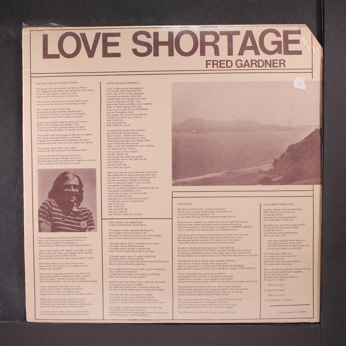 love shortage by FRED GARDNER