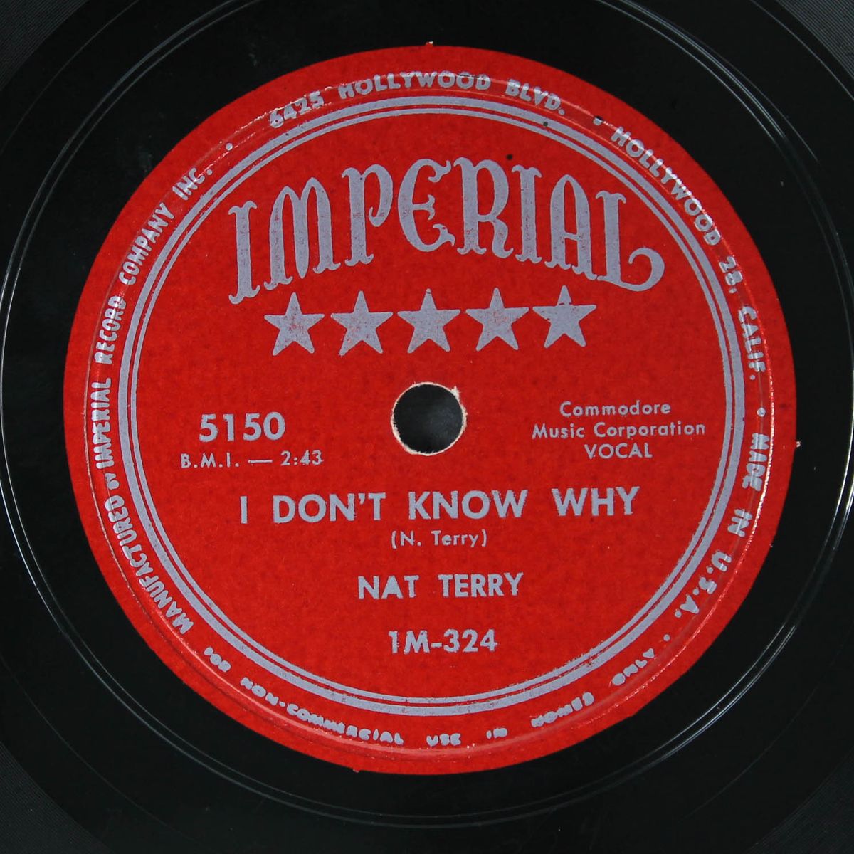 take it easy / i don't know why by NAT TERRY