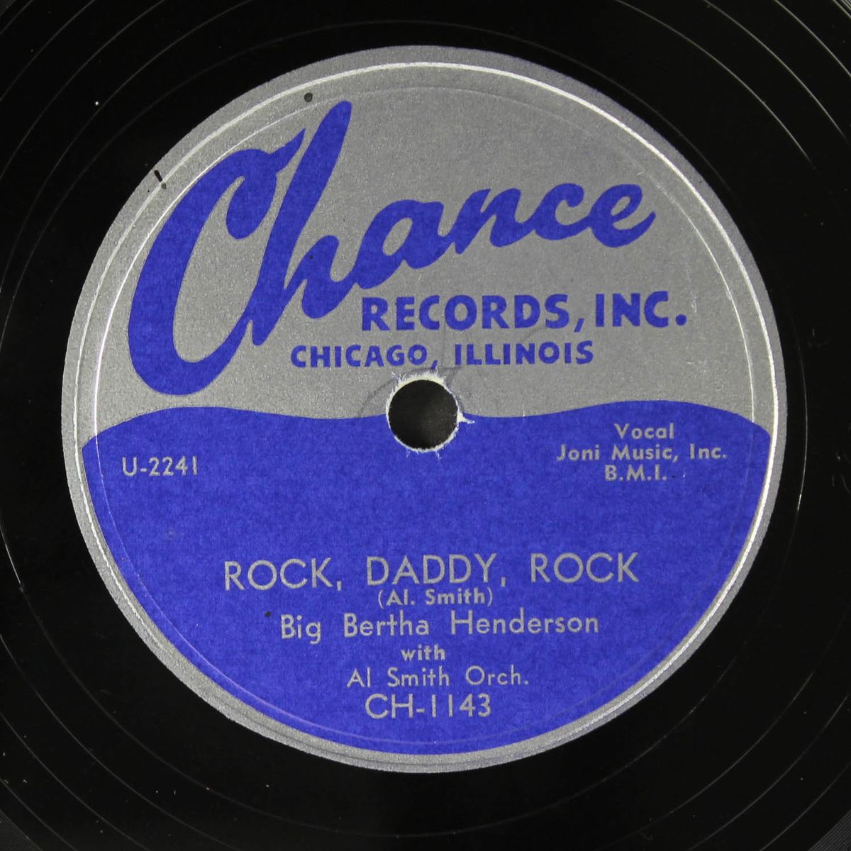 rock, daddy, rock / tears in my eyes by BIG BERTHA HENDERSON
