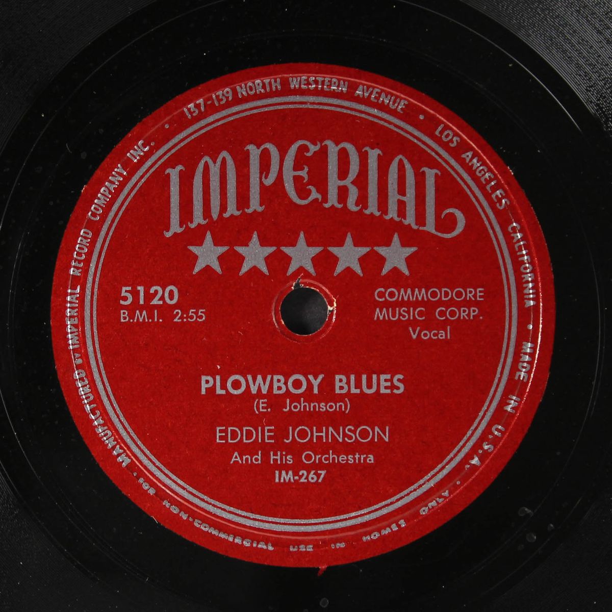 plowboy blues / corn licker blues by EDDIE JOHNSON