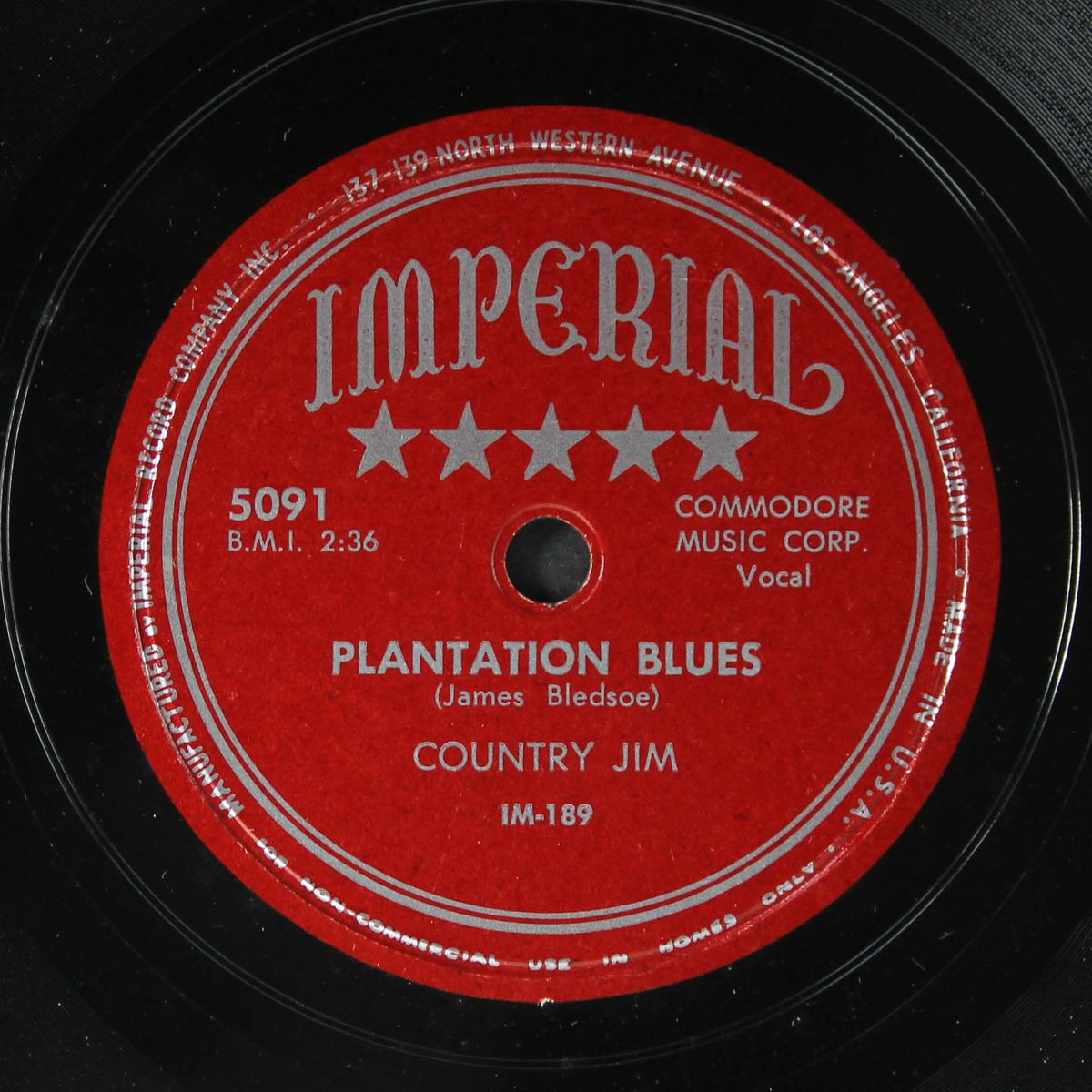 plantation blues / good looking mama by COUNTRY JIM