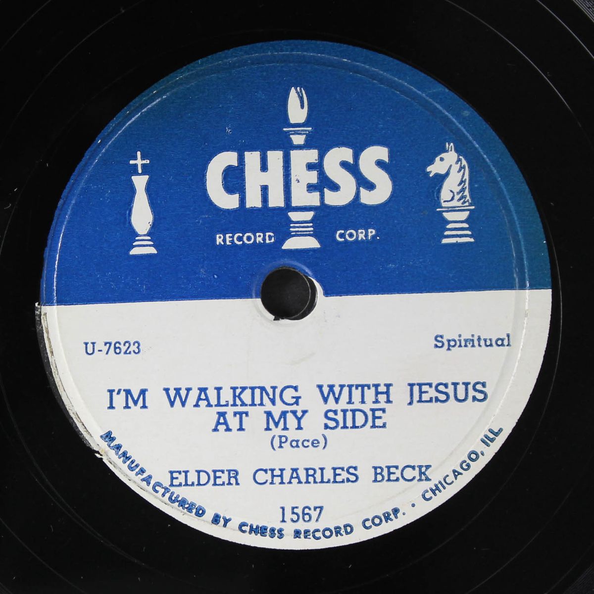when / i'm walking with jesus at my side by ELDER CHARLES BECK