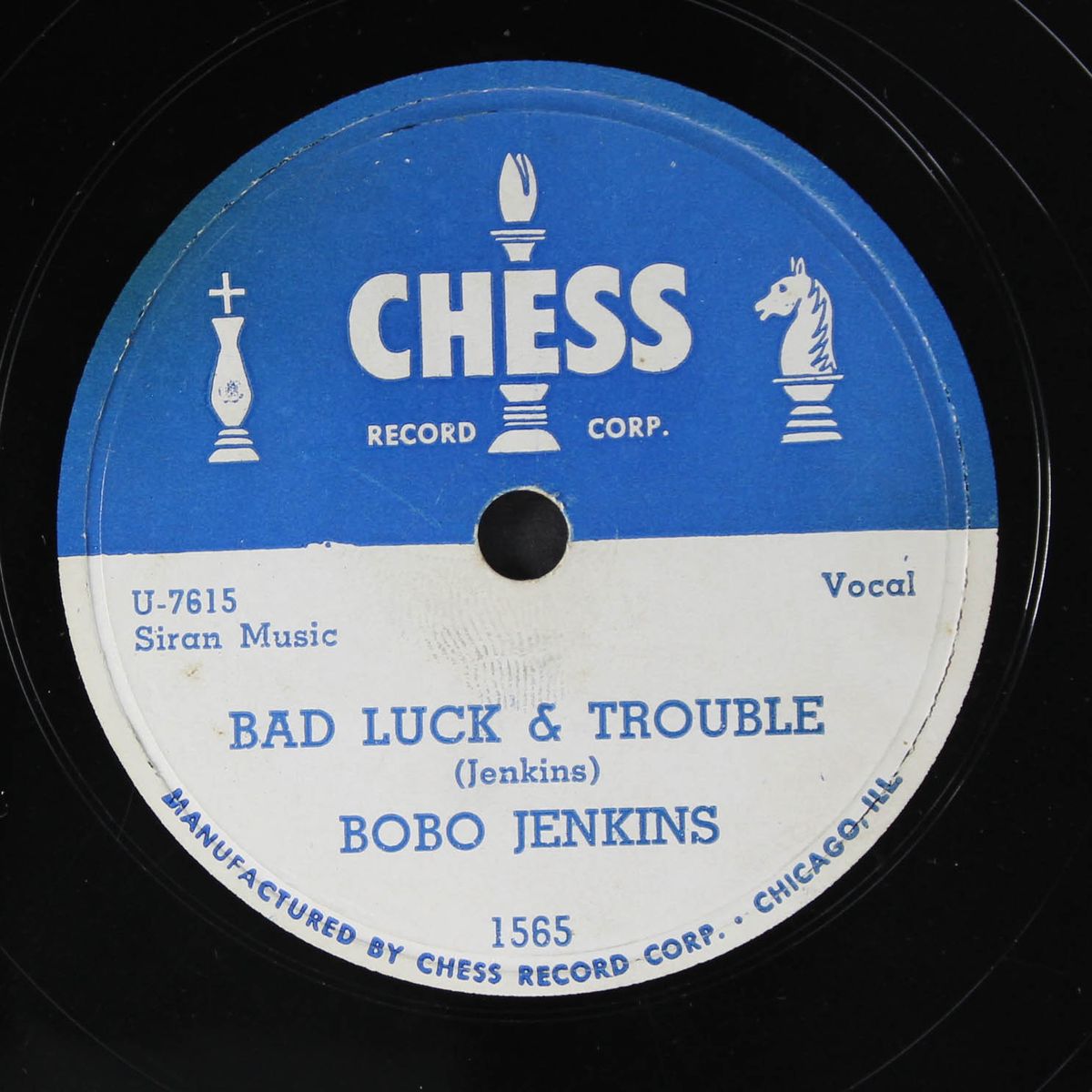 democrat blues / bad luck & trouble by BOBO JENKINS