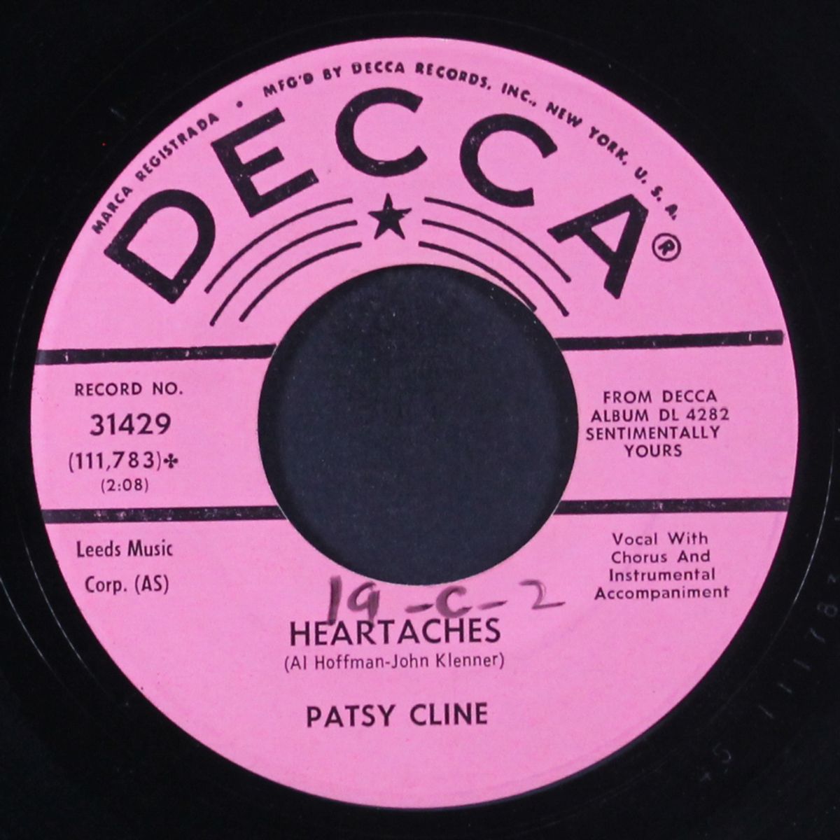why can't he be you / heartaches by PATSY CLINE