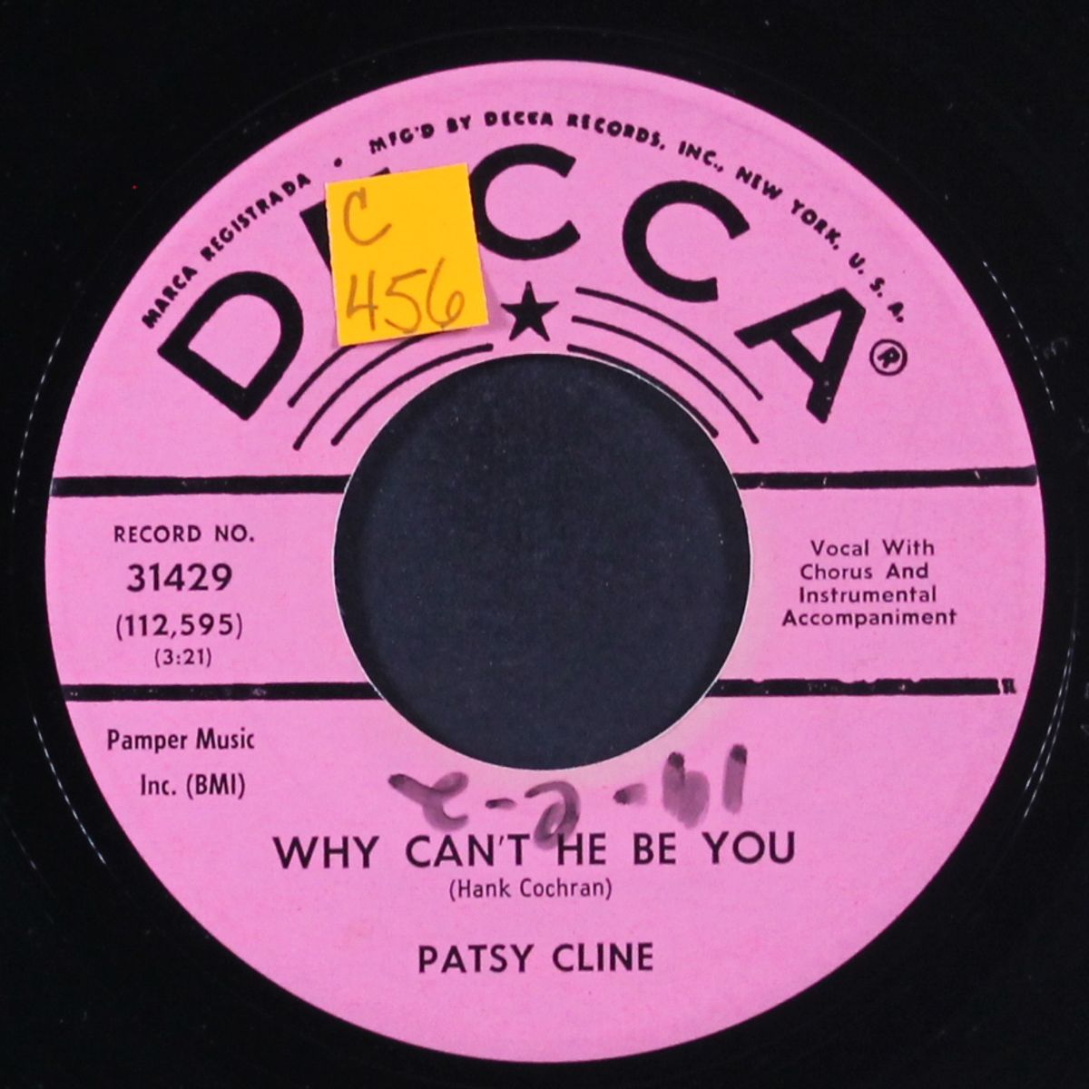 why can't he be you / heartaches by PATSY CLINE