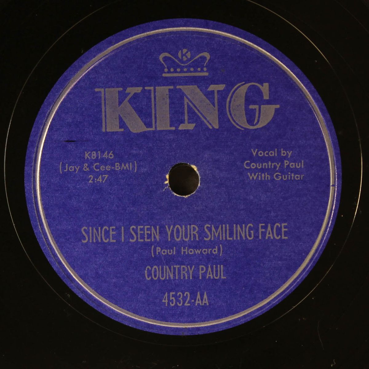 since i seen your smiling face / one more time by COUNTRY PAUL
