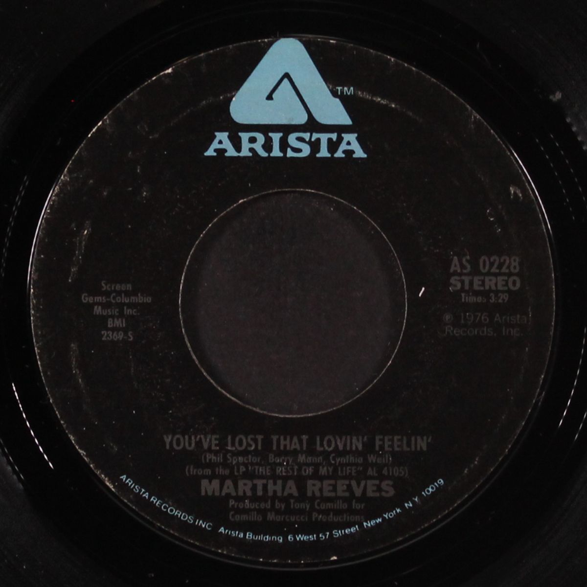 you've lost that lovin' feelin' / now that we found love by MARTHA REEVES