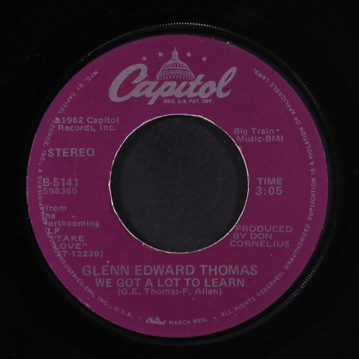 take love / we got a lot to learn by GLENN EDWARD THOMAS