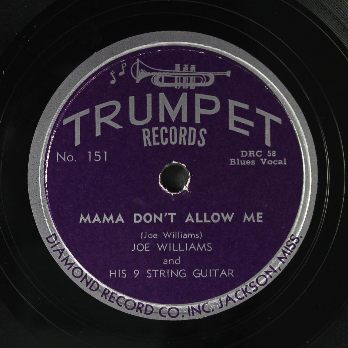 delta blues / mama don't allow me by JOE WILLIAMS