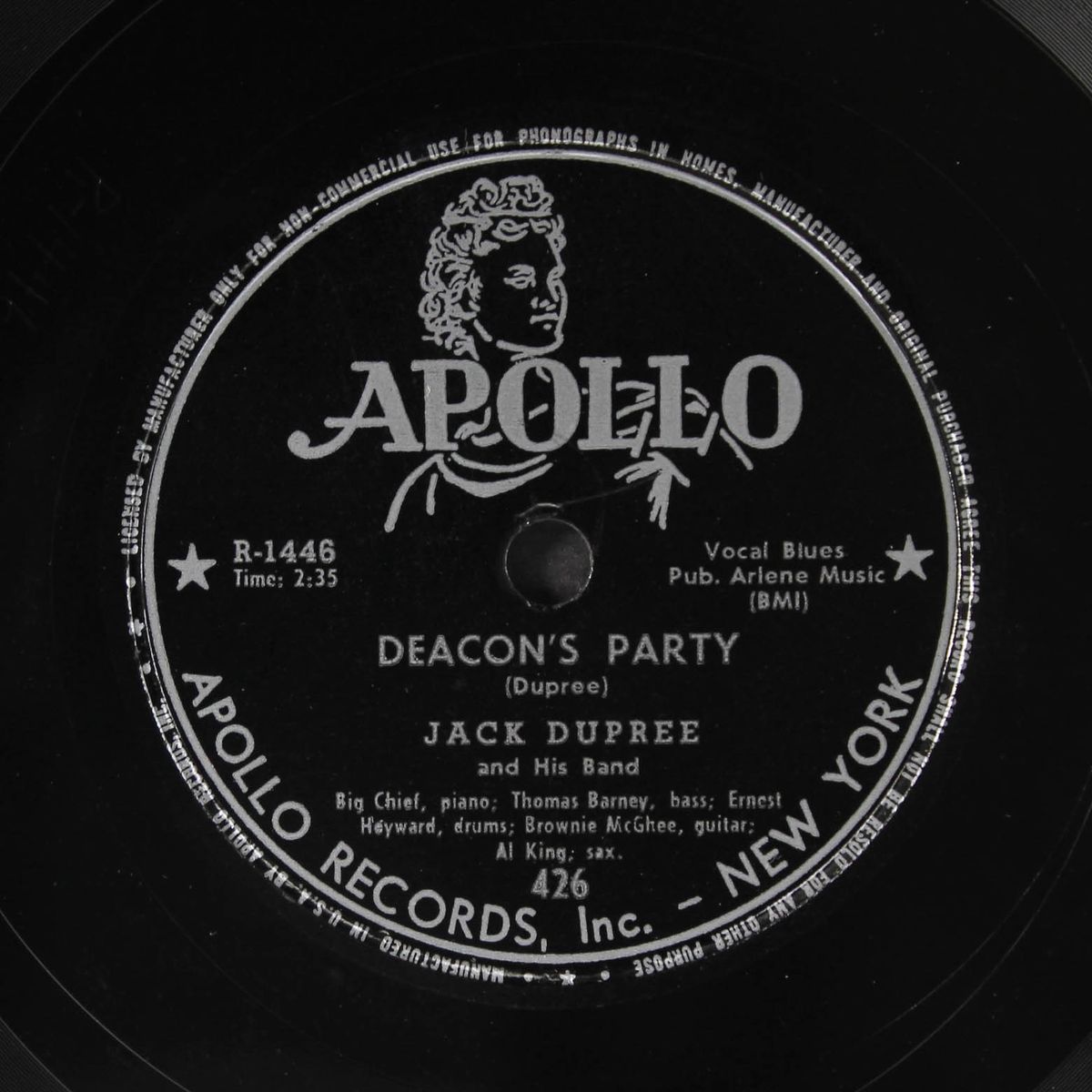 i'm gonna find you someday / deacon's party by JACK DUPREE