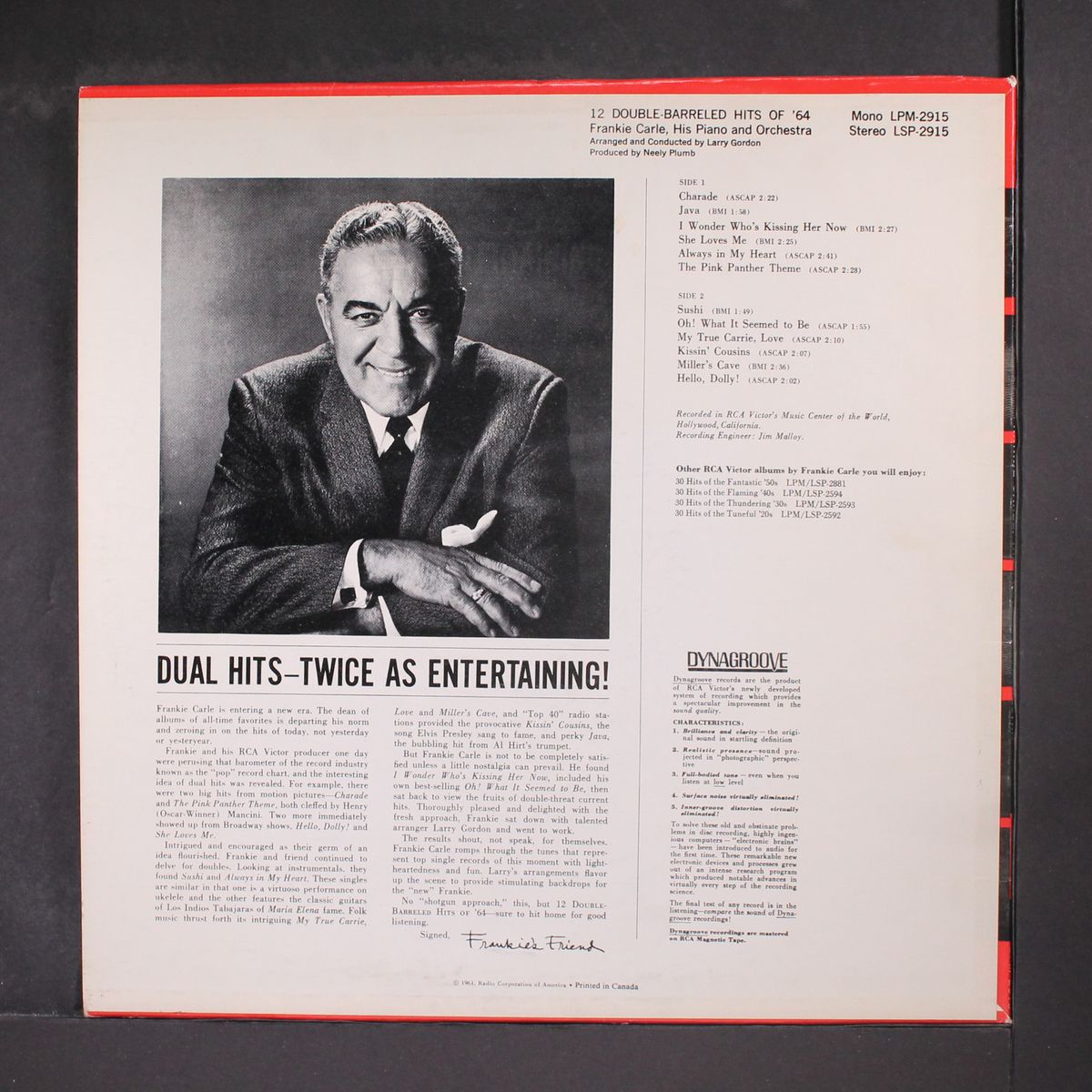 12 double-barreled hits of '64 by FRANKIE CARLE