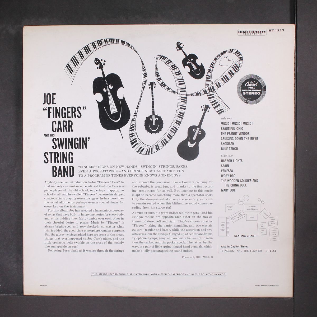 and his swingin' string band by JOE 'FINGERS' CARR