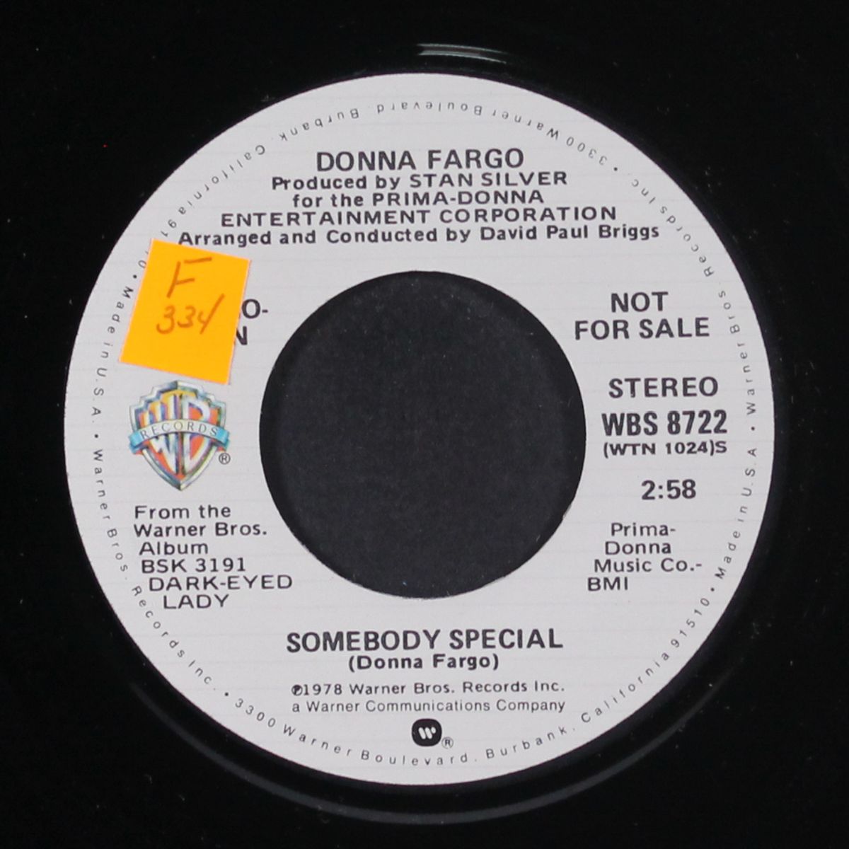 somebody special / same by DONNA FARGO