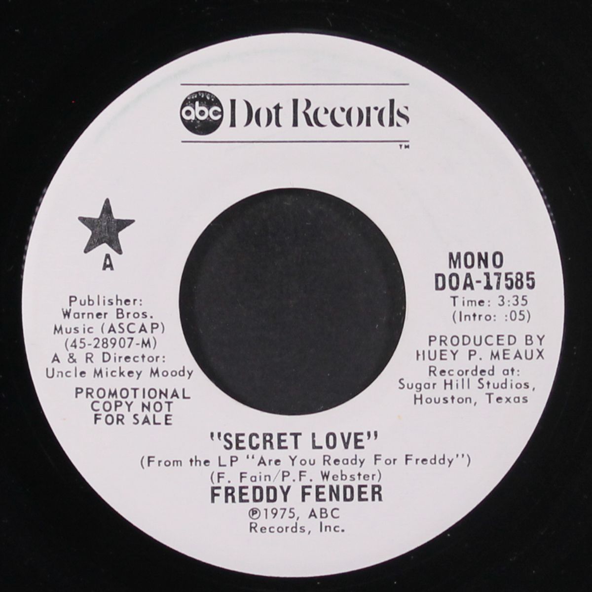 secret love / mono by FREDDY FENDER