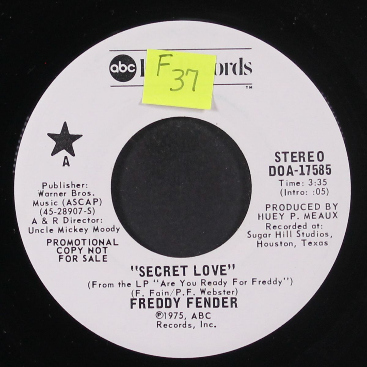 secret love / mono by FREDDY FENDER