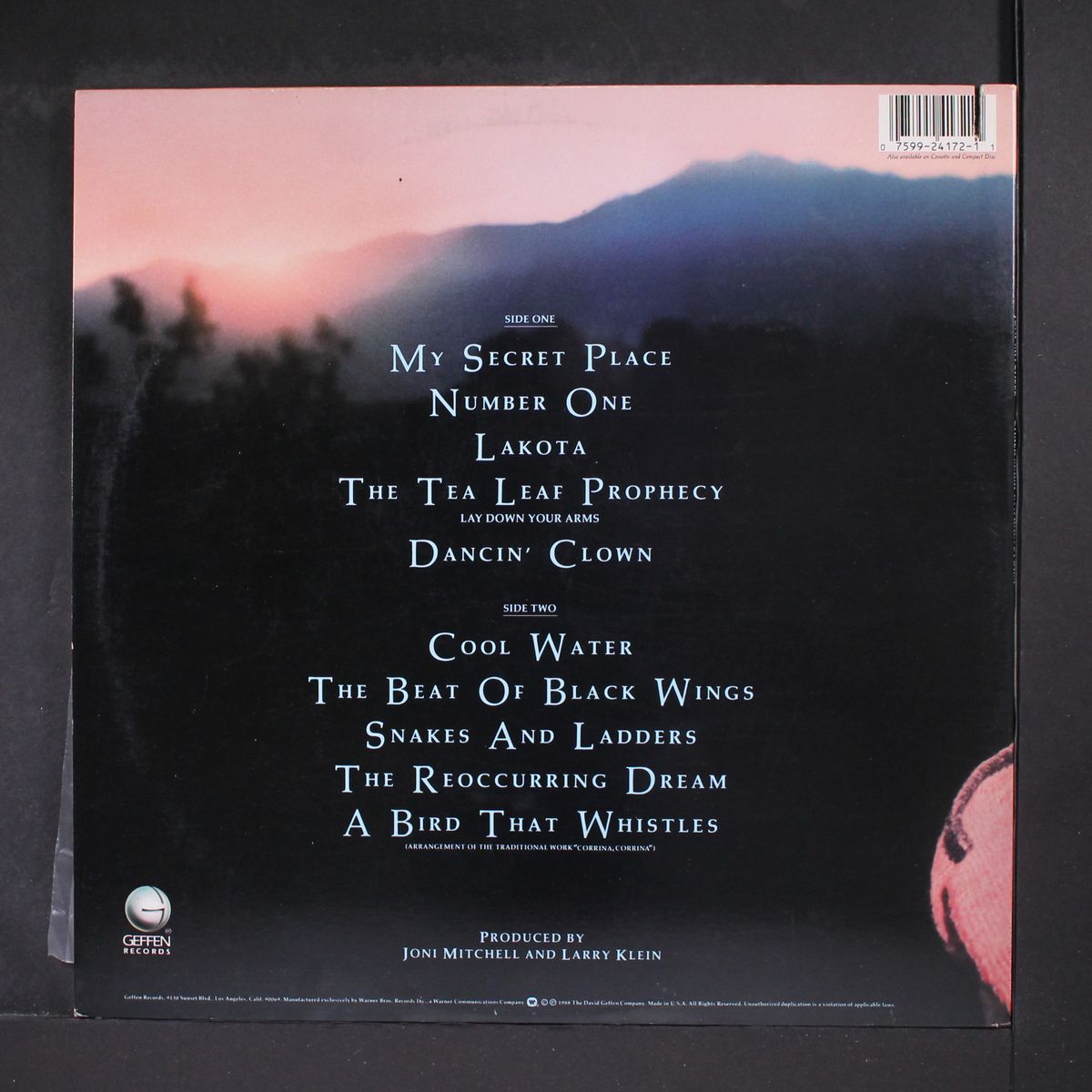 chalk mark in a rain storm by JONI MITCHELL