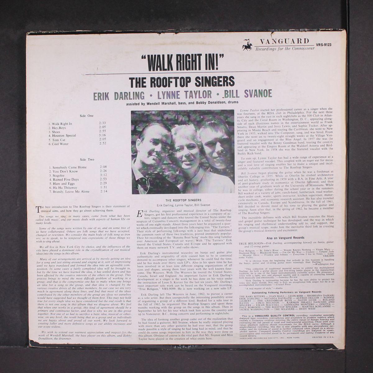 walk right in! by ROOFTOP SINGERS