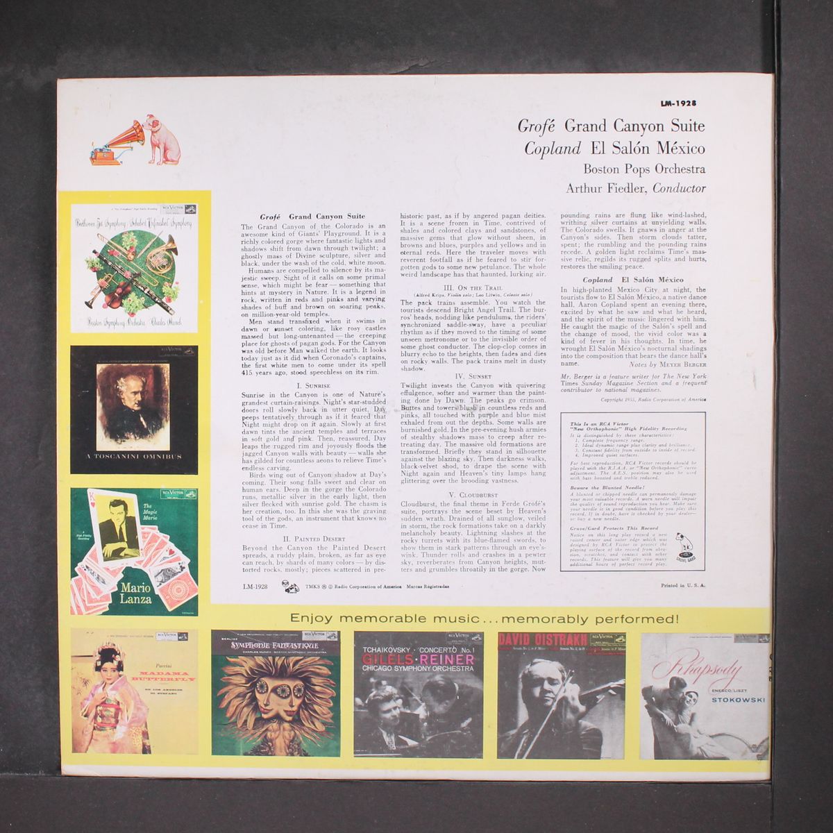 grand canyon suite by ARTHUR FIEDLER & BOSTON POPS