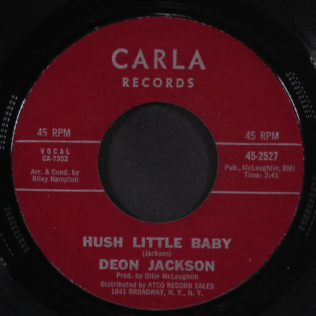 love takes a long time growing / hush little baby by DEON JACKSON