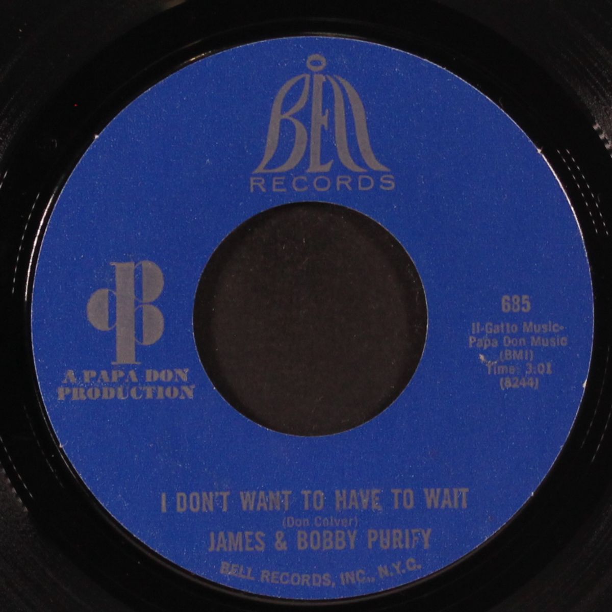 let love come between us / i don't want to have to wait by JAMES & BOBBY PURIFY