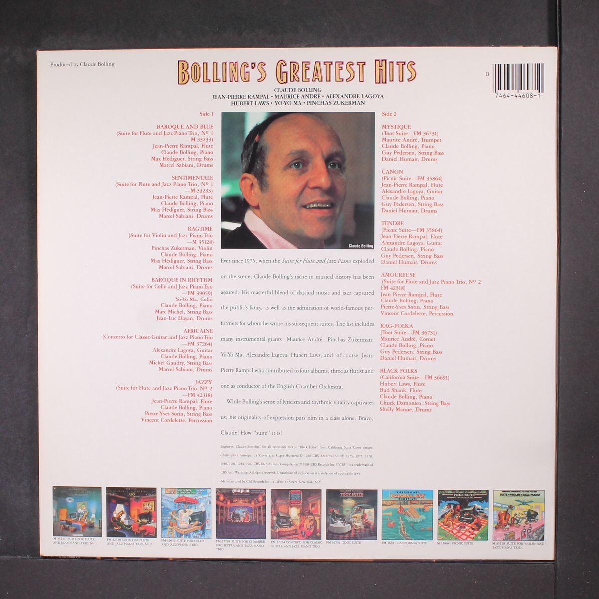 bolling's greatest hits by CLAUDE BOLLING