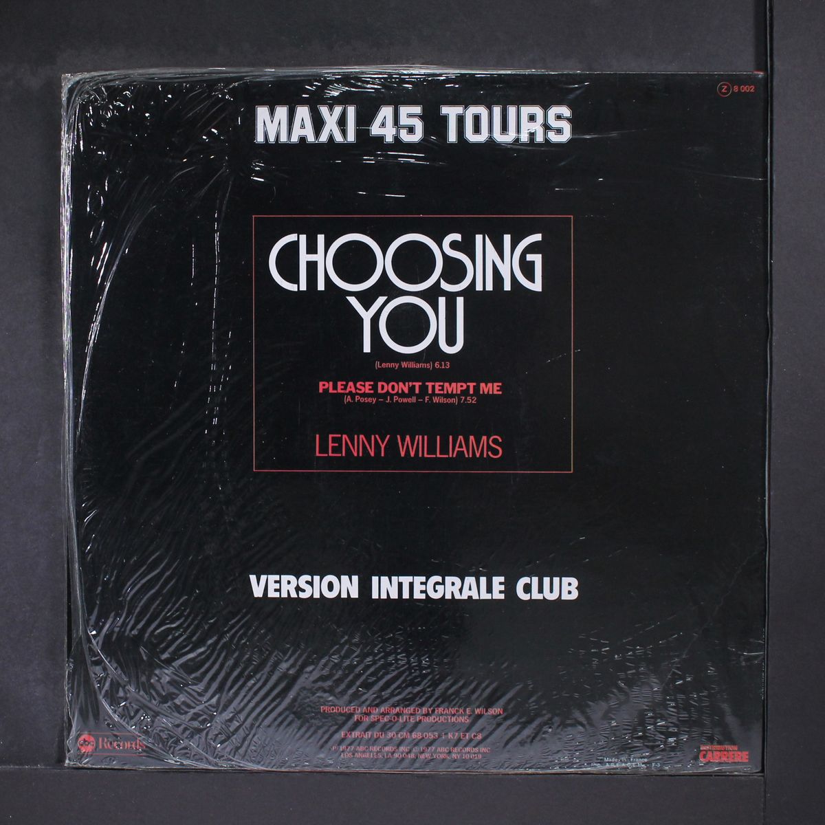 choosing you / mono by LENNY WILLIAMS