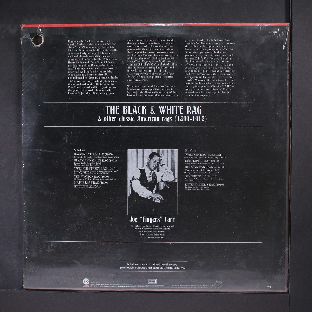 the black & white rag by JOE 'FINGERS' CARR