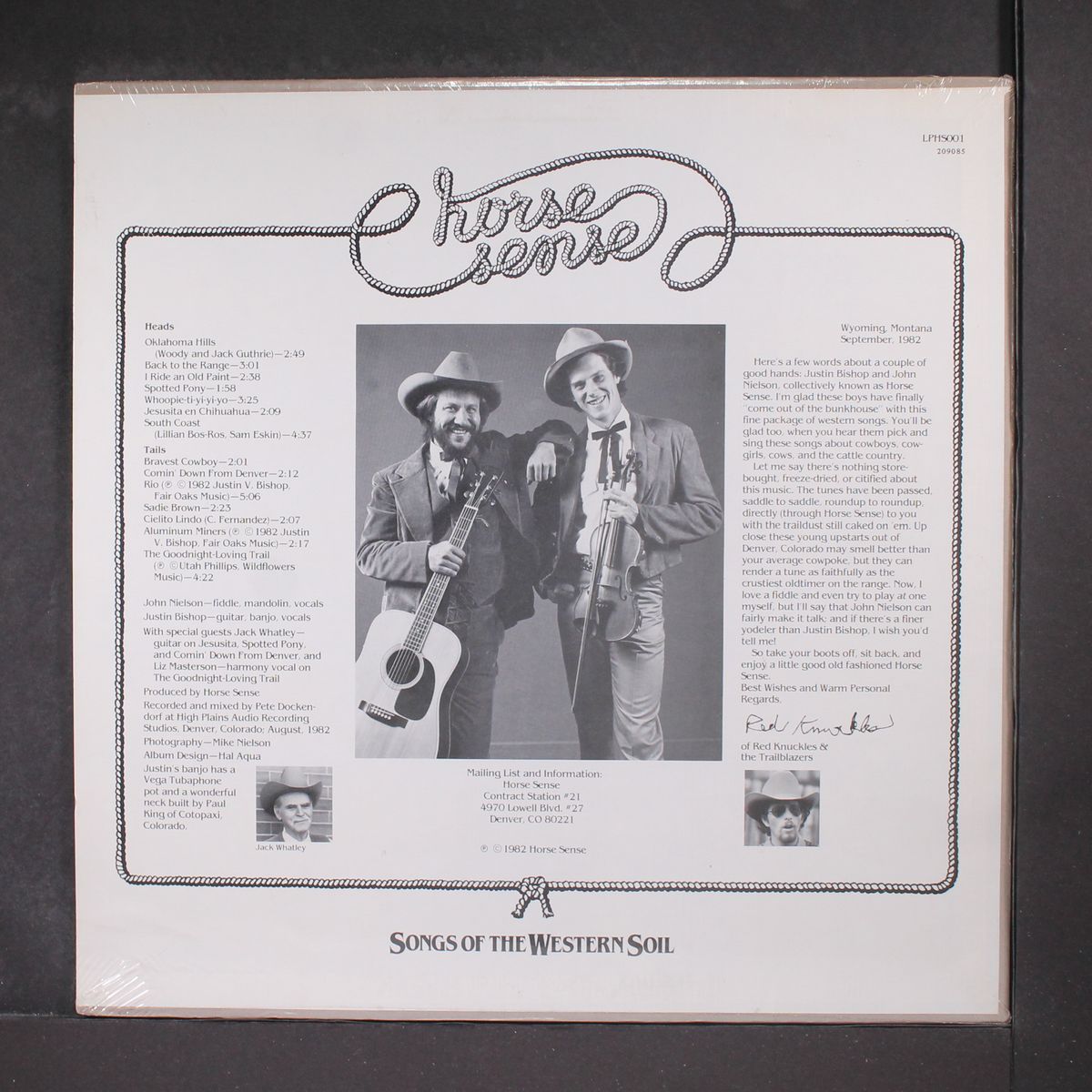 songs of the western soil by HORSE SENSE