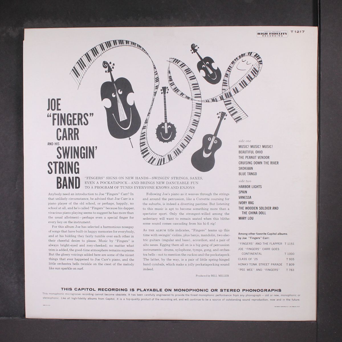 and his swingin' string band! by JOE 'FINGERS' CARR