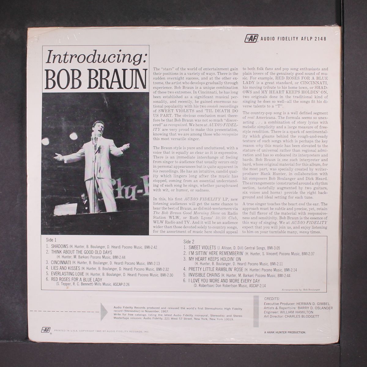 introducing by BOB BRAUN