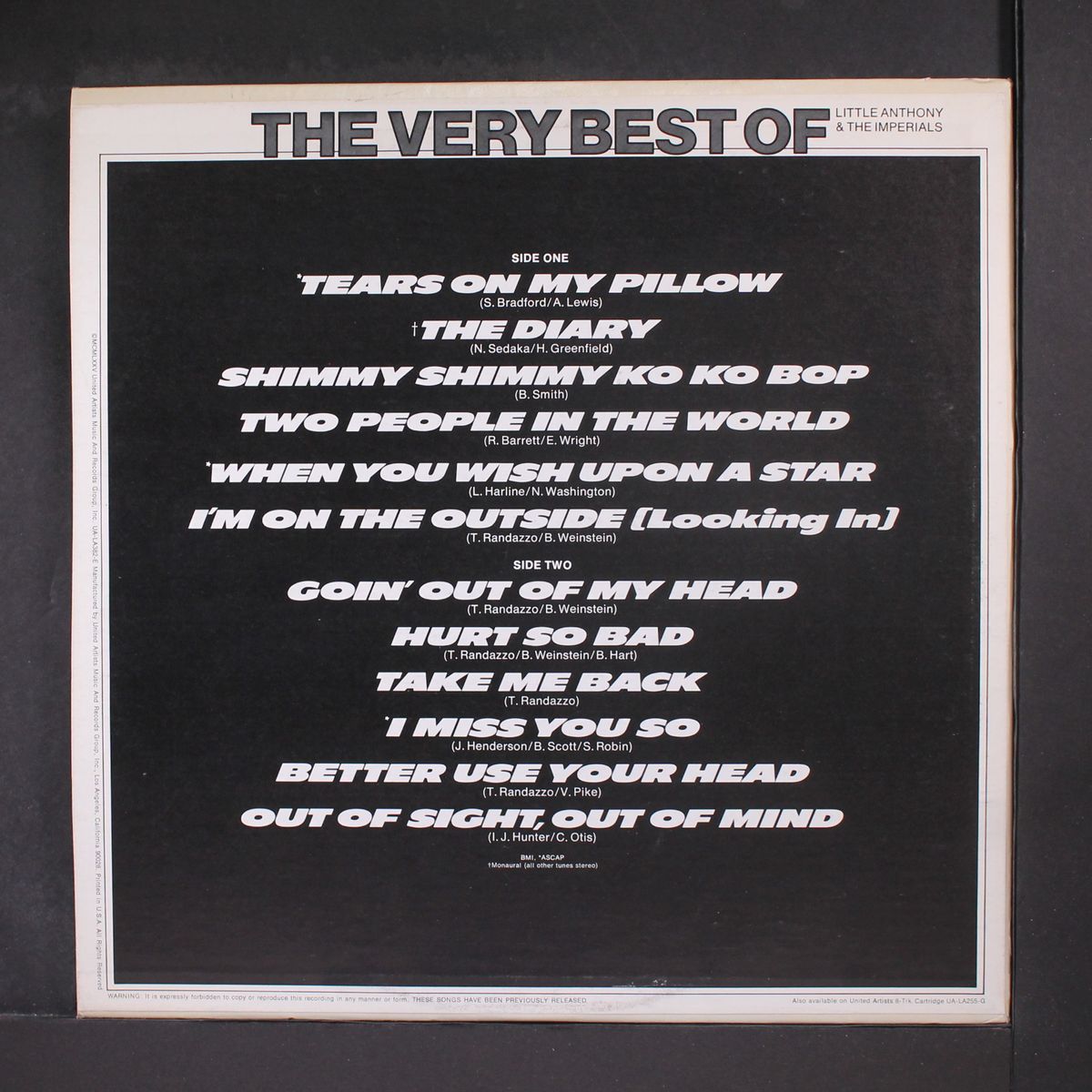 the very best of by LITTLE ANTHONY & IMPERIALS