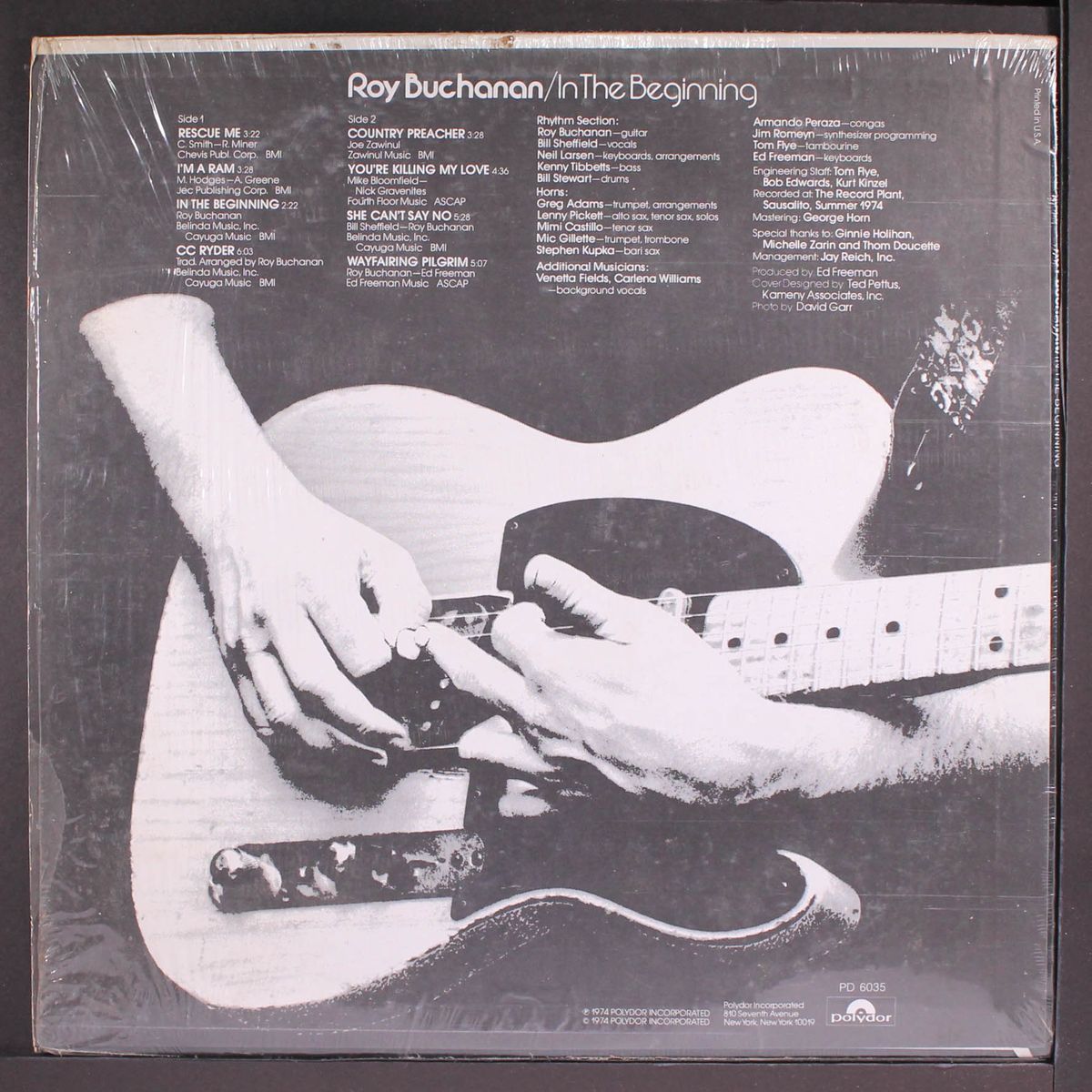 in the beginning by ROY BUCHANAN