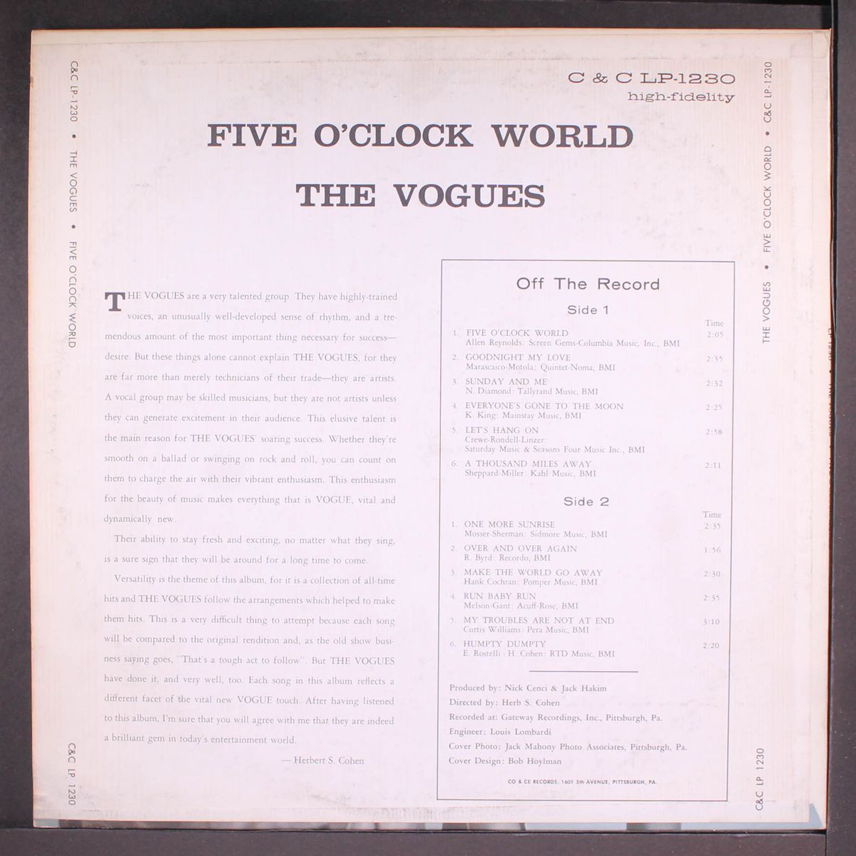 five o'clock world by VOGUES