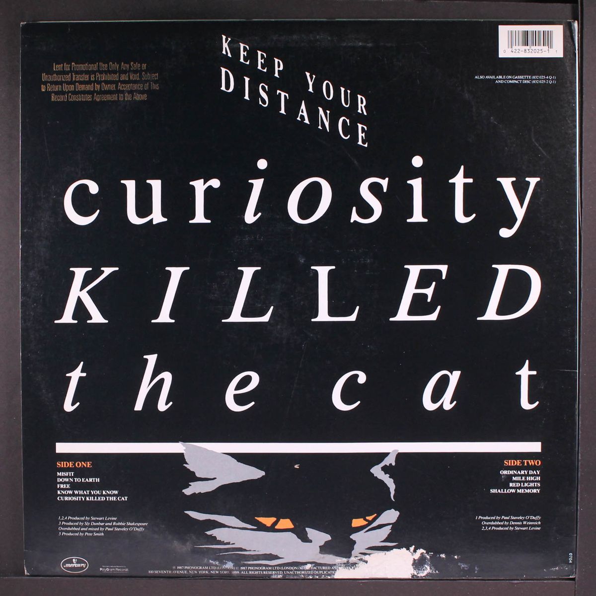 keep your distance by CURIOSITY KILLED THE CAT