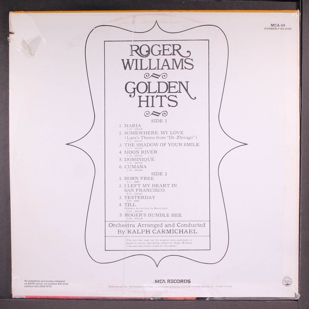 golden hits by ROGER WILLIAMS